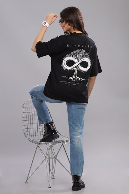 Immortal Essence | Premium Black Oversized Unisex Tshirt