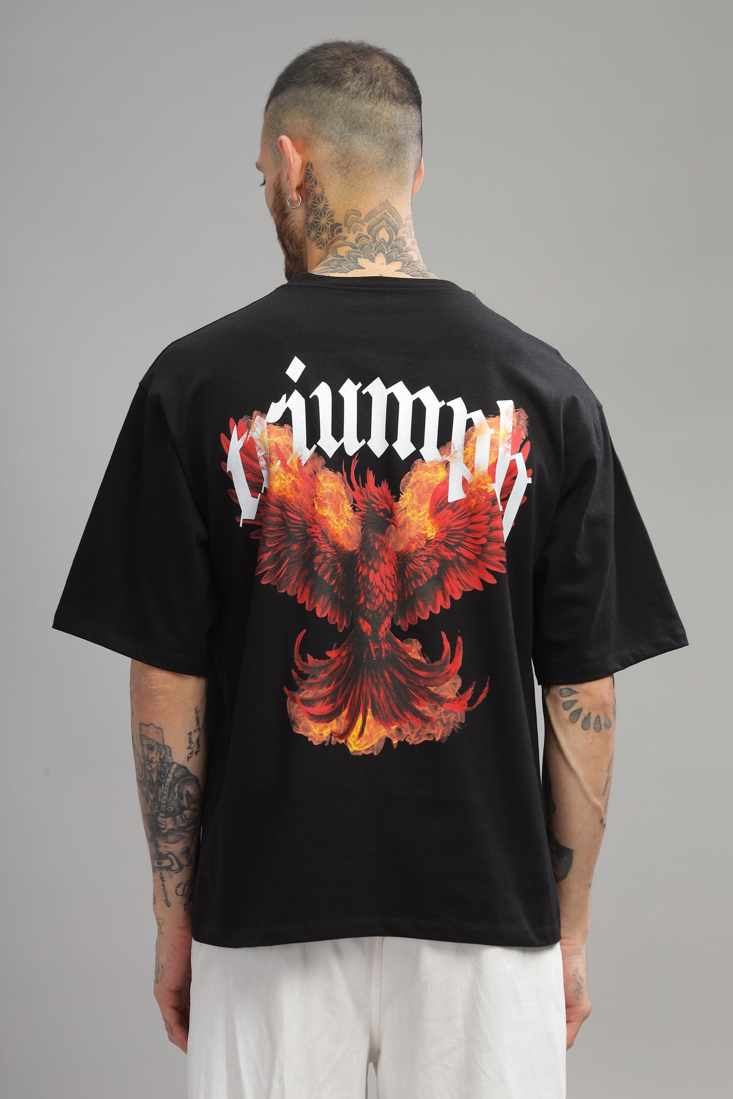 Blaze of Triumph | Premium Black Oversized Unisex Tshirt